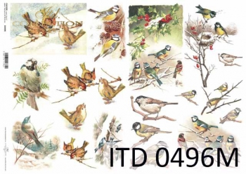 Papier decoupage (HS code 48025700) D0496M