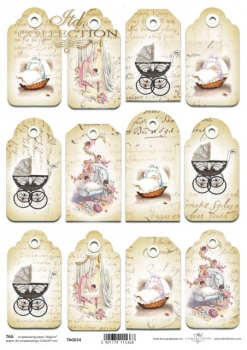 Tagi do scrapbooking (HS code 48025890) TAG0014