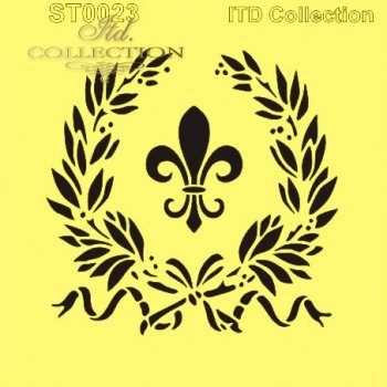 .szablon - maska do scrapbooking (HS code 39206219) 16x16 cm ST0023A